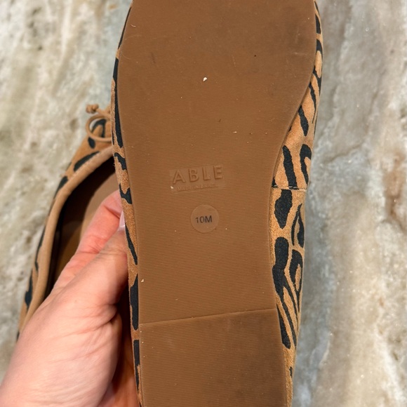 Women’s ABLE Ariel leopard ballet flats- Size 10 - Picture 7 of 7